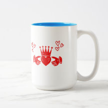 Red Claddagh Ring Coffee Mug
