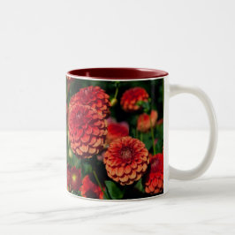 Caneca De Café Em Dois Tons Red Dahlias Mug