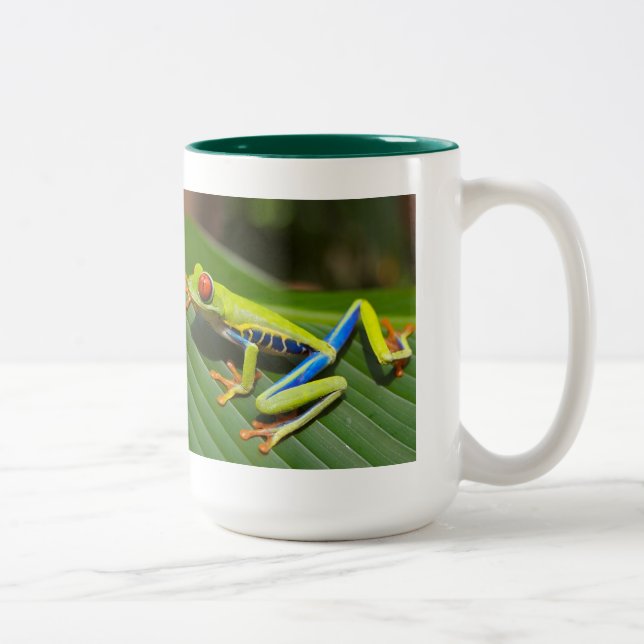 Caneca De Café Em Dois Tons Red eyed tree frog (Direita)