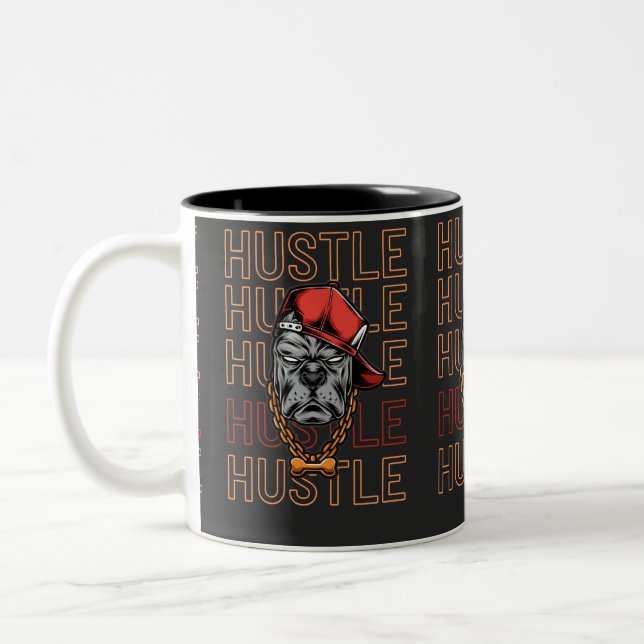 Caneca De Café Em Dois Tons  Red Hat Mad Dog Hustle  (Esquerda)