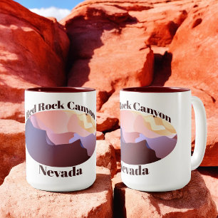 Caneca De Café Em Dois Tons Red Rock Canyon, Nevada