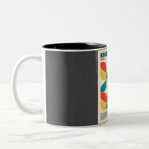 Caneca De Café Em Dois Tons Redwood National Park Retro Viagem Art