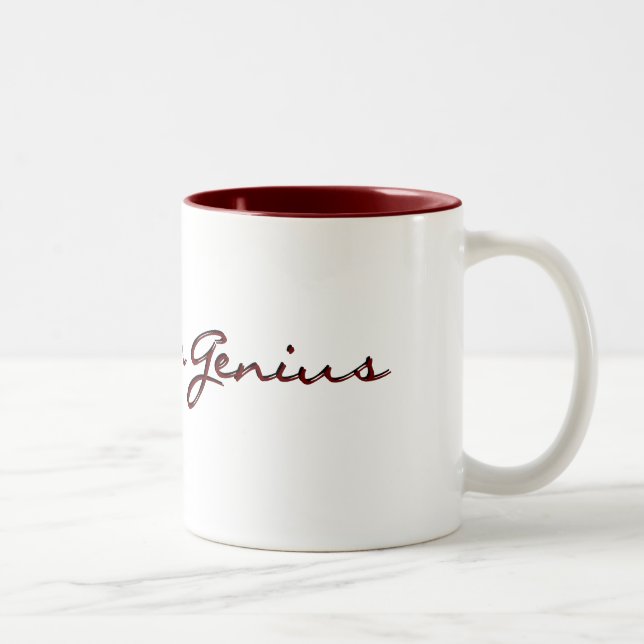 Caneca De Café Em Dois Tons Reenchimento para o gênio (Direita)