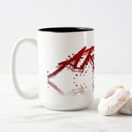 Caneca De Café Em Dois Tons Reflexão de Série