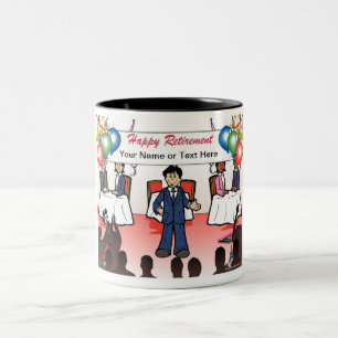 Caneca De Café Em Dois Tons Reforma - Cartoon masculino