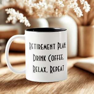 Caneca De Café Em Dois Tons reforma simples e engraçada