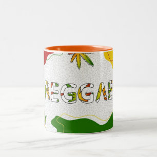 Caneca De Café Em Dois Tons Reggae Mug De Duas Toneladas