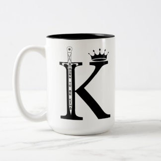 Caneca De Café Em Dois Tons Regra suas manhãs como realeza.