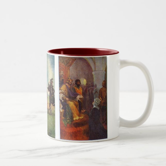 Caneca De Café Em Dois Tons Rei Arthur Mug (Direita)