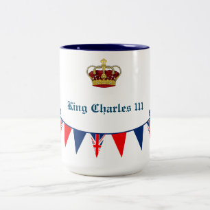 Caneca De Café Em Dois Tons Rei Charles 111 Coroa