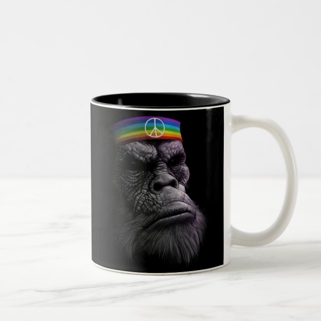 Caneca De Café Em Dois Tons Rei da paz (Direita)