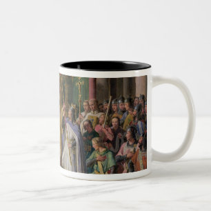 Caneca De Café Em Dois Tons Rei de Philip Augustus de France que toma