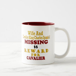 Caneca De Café Em Dois Tons Rei descuidado Charles & recompensa faltante da