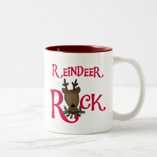 Caneca De Café Em Dois Tons Reindeer Rock