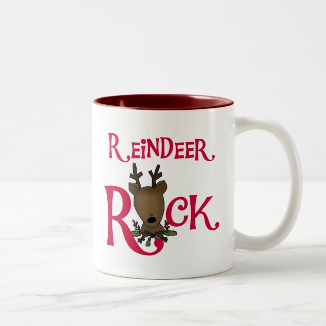 Caneca De Café Em Dois Tons Reindeer Rock (Direita)