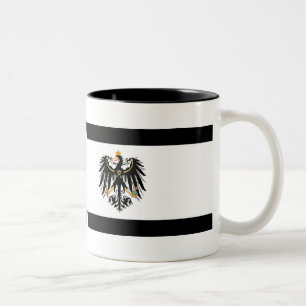 Caneca De Café Em Dois Tons Reino Preussen estandarte de nacional