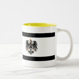 Caneca De Café Em Dois Tons Reino Preussen estandarte de nacional