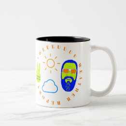 Caneca De Café Em Dois Tons Relatório meteorológico