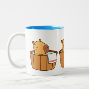 Caneca De Café Em Dois Tons Relaxando Capybara Mug Chill Vibes Animal Coffee