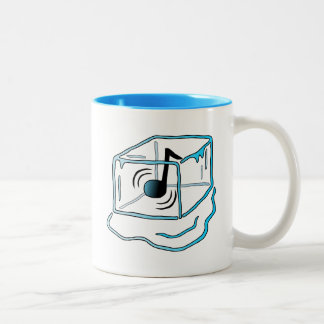 Caneca De Café Em Dois Tons Relaxe a música bate muito