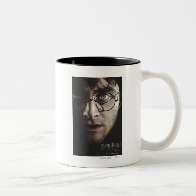 Caneca De Café Em Dois Tons Relíquias Mortais - Harry Potter (Direita)