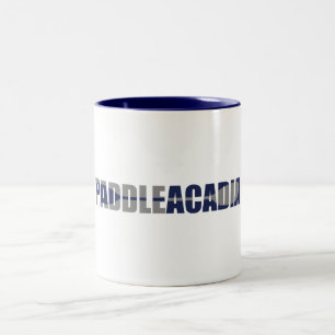Caneca De Café Em Dois Tons Remar no Parque Nacional de Acadia Caiaque Maine