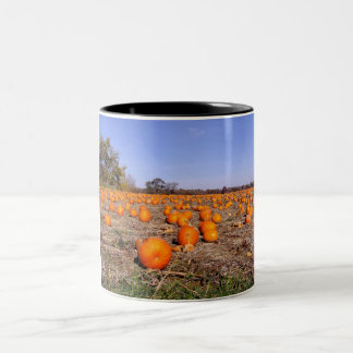 Caneca De Café Em Dois Tons Remendo-caneca da abóbora