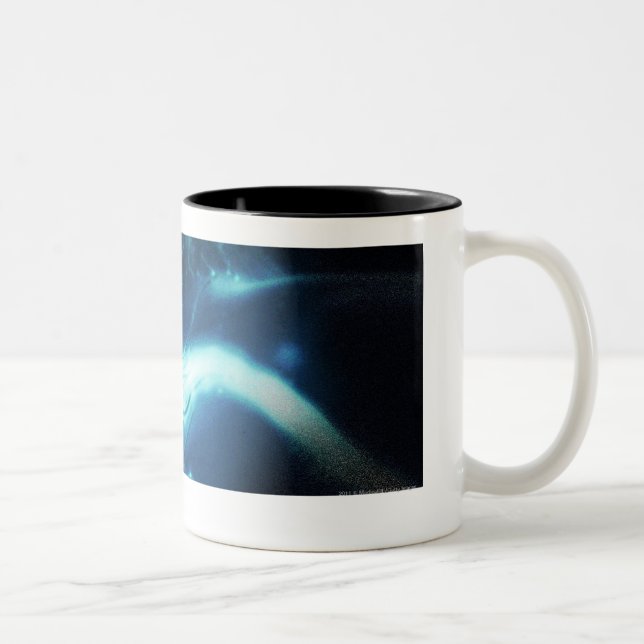 Caneca De Café Em Dois Tons Rendição artística das células cancerosas (Direita)