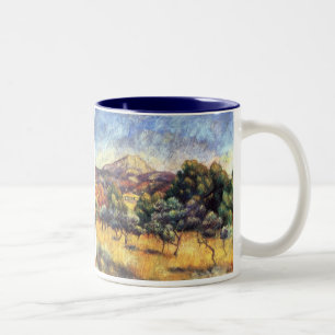 Caneca De Café Em Dois Tons Renoir: Montagem Sainte-Victoire