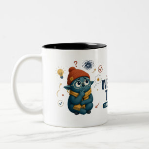 Caneca De Café Em Dois Tons Repensar Isto É Divertido