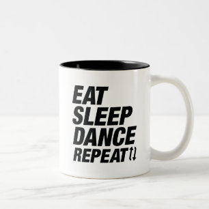 Caneca De Café Em Dois Tons Repetir a dança de repouso