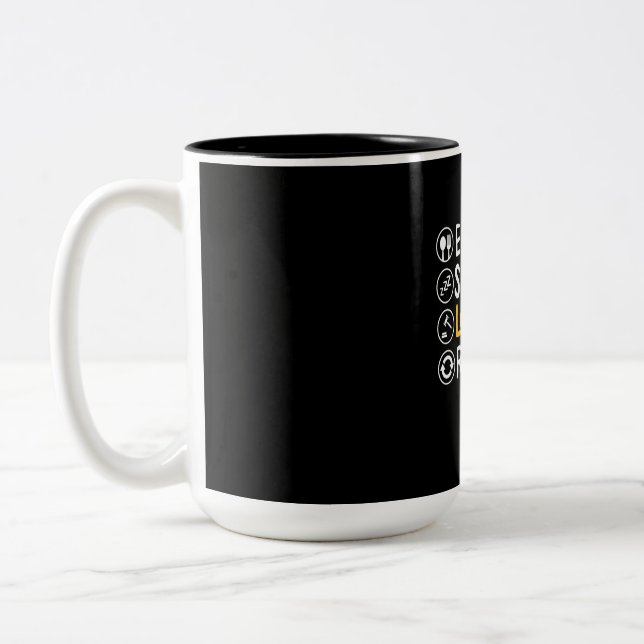 Caneca De Café Em Dois Tons Repetir a Escola de Direito do Sono (Esquerda)