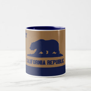 Caneca De Café Em Dois Tons República da Califórnia