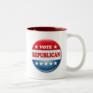 CANECA DE CAFÉ EM DOIS TONS REPUBLICANO DO VOTO