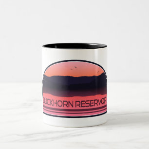 Caneca De Café Em Dois Tons Reserva Buckhorn North Carolina Red Sunrise