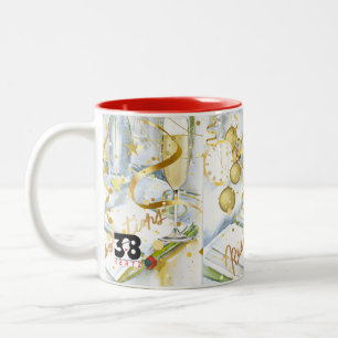 Caneca De Café Em Dois Tons Resoluções de Ano Novo