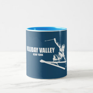 Caneca De Café Em Dois Tons Resort de Esqui Holiday Valley