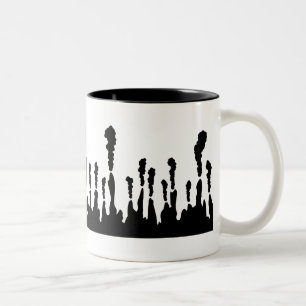 Caneca De Café Em Dois Tons Respiradouro hidrotermal do alto mar