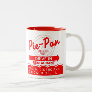 Caneca De Café Em Dois Tons Restaurante Pie-Pan Drive-In, Chicago, Illinois