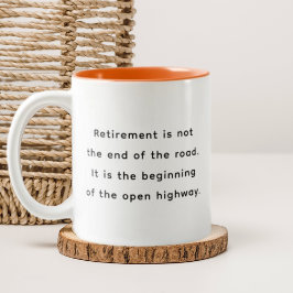 Caneca De Café Em Dois Tons Retirement Funny & Inspirational Quotes Mug