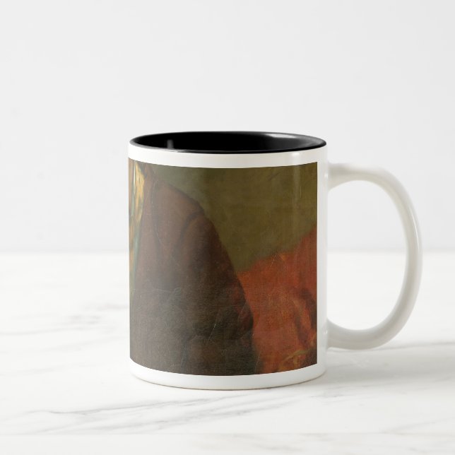Caneca De Café Em Dois Tons Retrato de Charles Baudelaire 1847 (Direita)