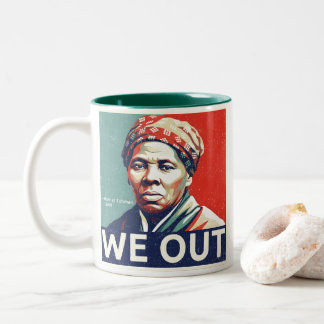 Caneca De Café Em Dois Tons Retrato Histórico da Liberdade de Harriet Tubman