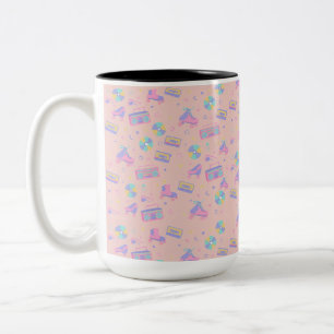 Caneca De Café Em Dois Tons Retro anos 90