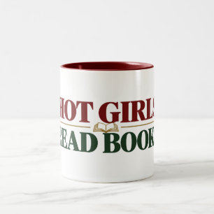 Caneca De Café Em Dois Tons Retro Bookish BookTok   Leitora Fashion e Amante d