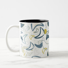 Caneca De Café Em Dois Tons Retro Boomerang!