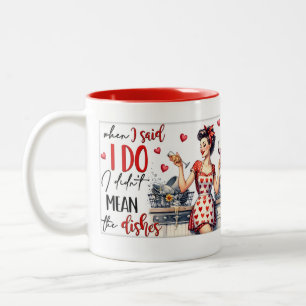 Caneca De Café Em Dois Tons Retro Chic: "Vintage Pop Art Funny Humor Cote"