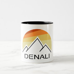 Caneca De Café Em Dois Tons Retro Denali Alaska