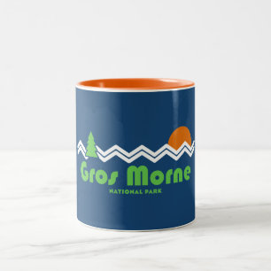 Caneca De Café Em Dois Tons Retro do Parque Nacional Gros Morne
