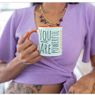 Caneca De Café Em Dois Tons retro inpiração