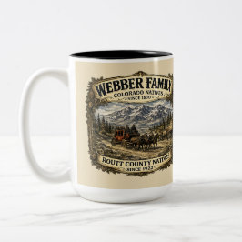 Caneca De Café Em Dois Tons Reunião da Família Webber